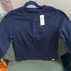 GAP Kids Dark Blue Long Sleeve Tee
